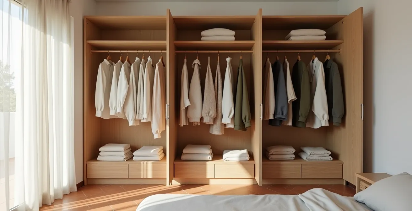 Armario cápsula minimalista con prendas atemporales de calidad