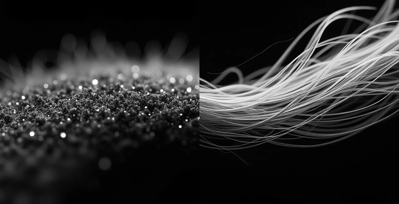 Comparación microscópica del efecto de champús con y sin sulfatos en cabello alisado