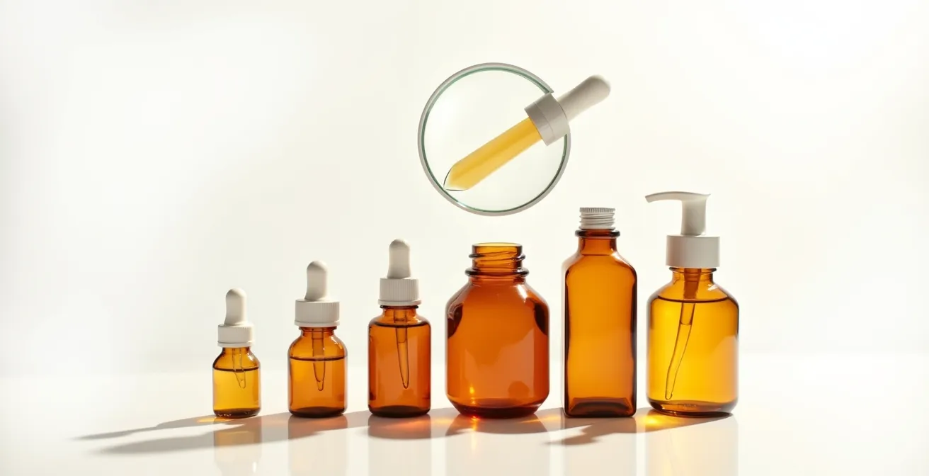 Examen detallado de etiqueta cosmética con lupa mostrando lista INCI